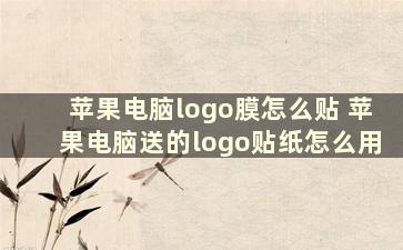 苹果电脑logo膜怎么贴 苹果电脑送的logo贴纸怎么用